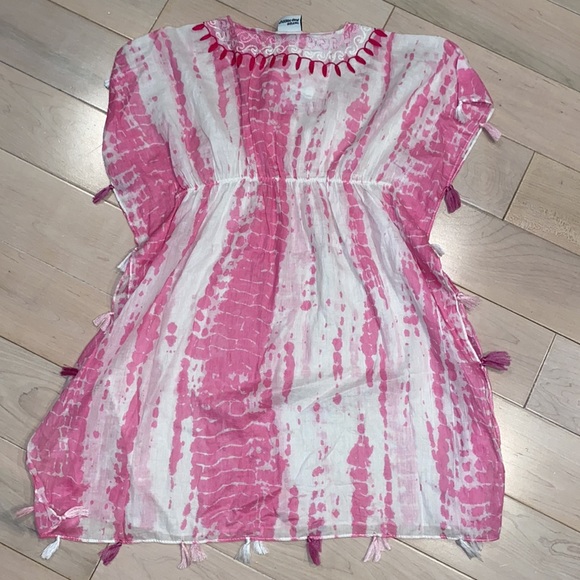 The original Flap Happy Kailea Kaftan beach cover up paradise pink - Picture 11 of 12